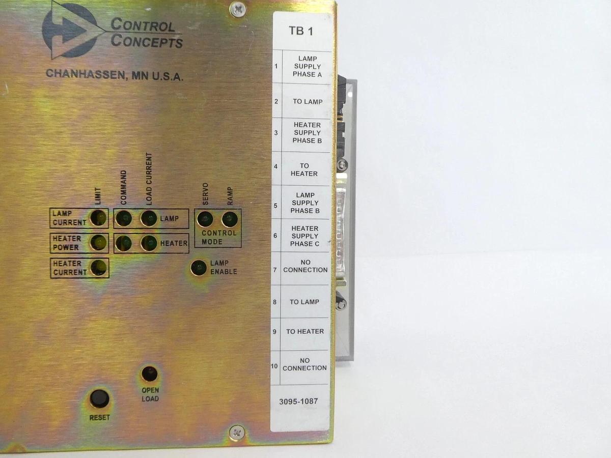 Used Control Concepts 3095-1087 SCR Power Controller AMAT 0190-41535 Working Surplus