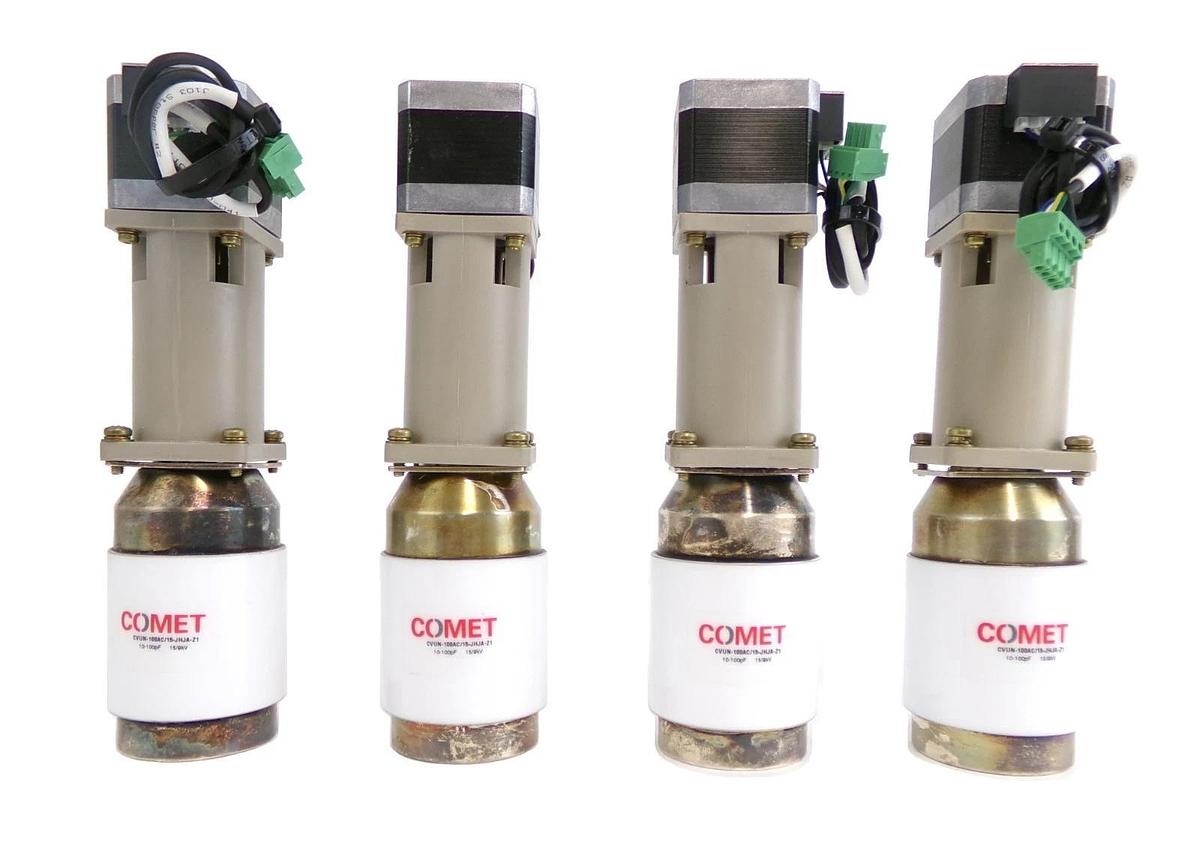 Used Comet CVUN-100AC/15-JHJA-Z1 RF Variable Vacuum Capacitor Lot of 4 Working