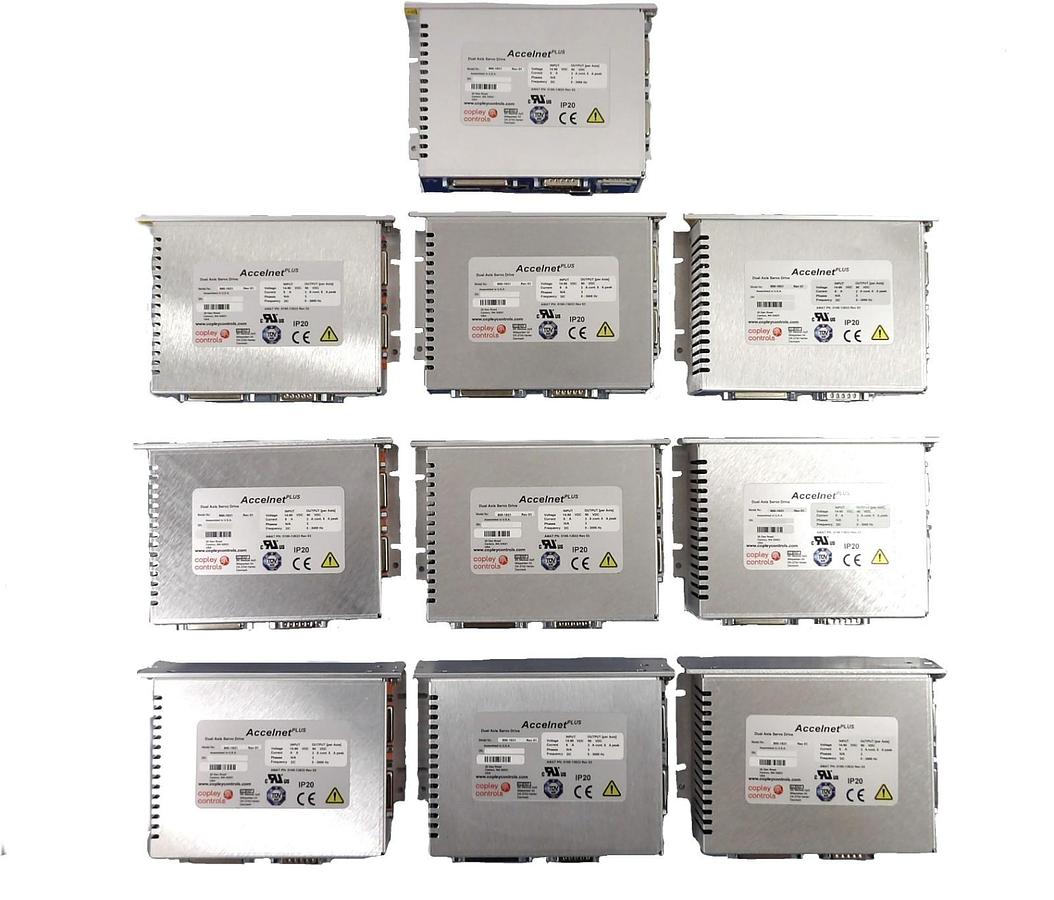 Used Copley Controls 800-1831 Dual Axis Servo Drive Accelnet Plus Lot of 10 Working