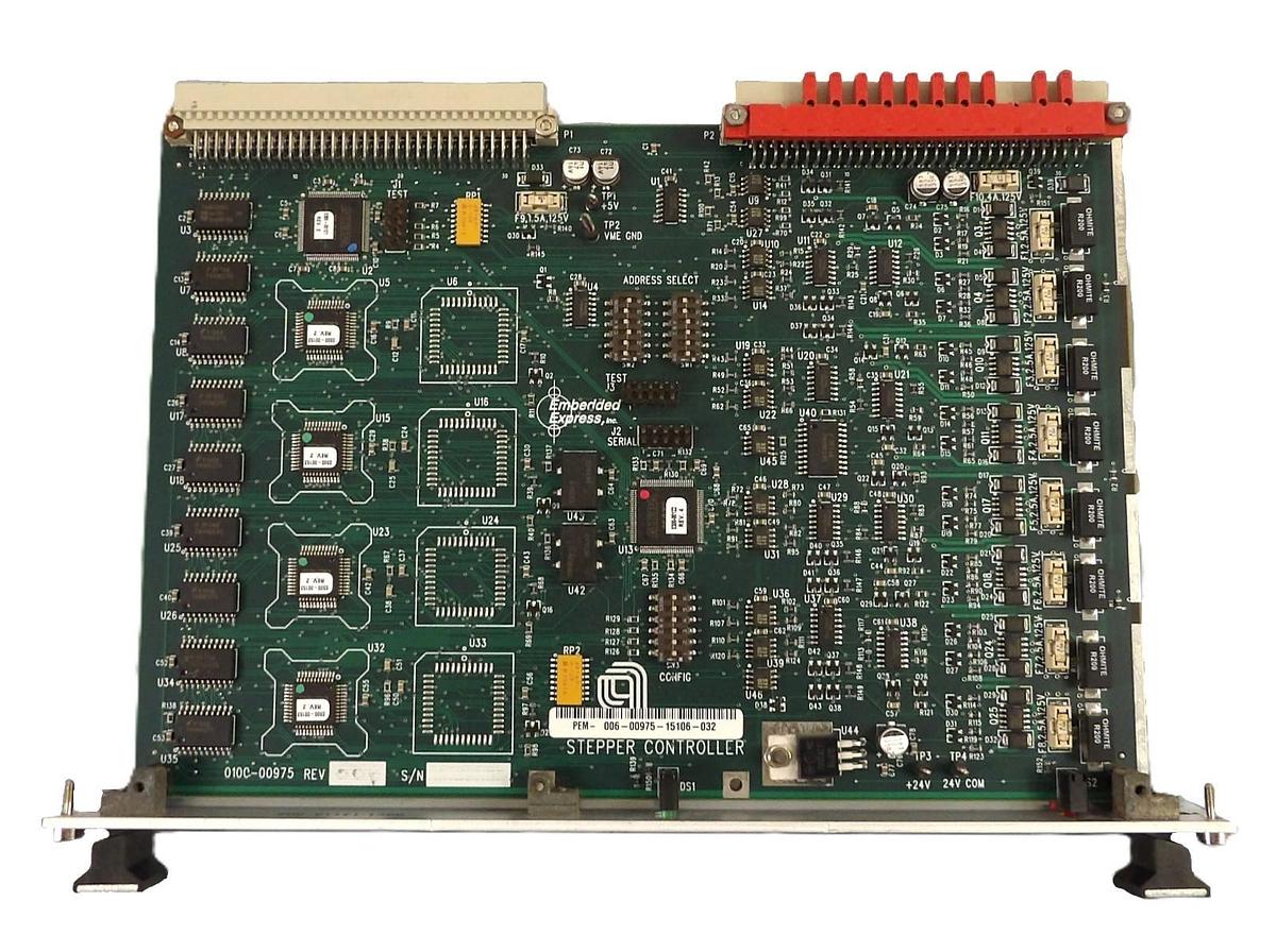 Used AMAT Applied Materials 0100-00975 Stepper Controller PCB Card Working Surplus