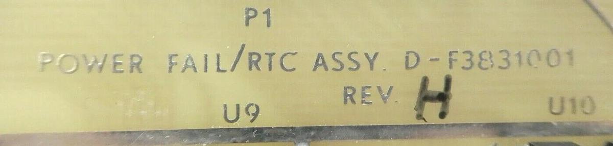 Used Varian Semiconductor VSEA D-F3831001 Power Fail/RTC PCB Card Rev. H Working