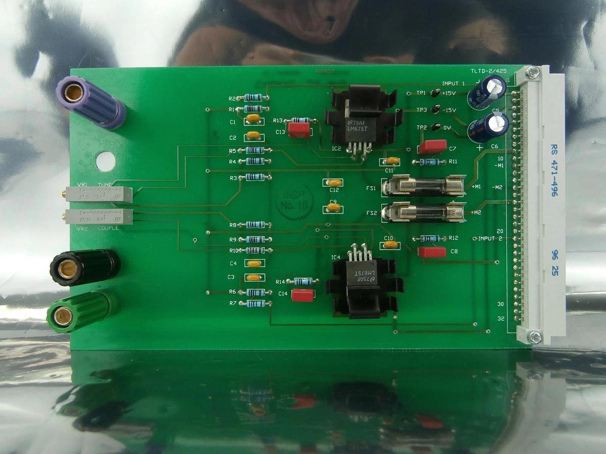 Used Nordiko Technical Services D00022 Amplifier PCB Card TLTD-2/425 Full Posts Used
