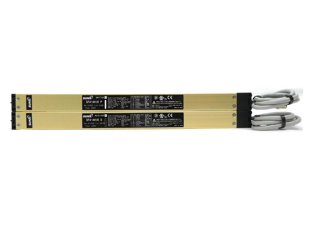 Used Sunx SF4-AH16 Light Curtain Emitter and Receiver Set SF4-AH Series Working