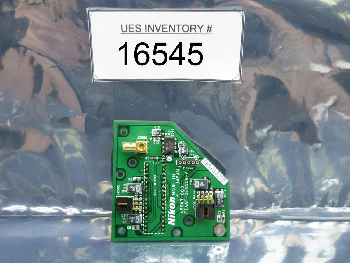 Used Nikon 4S007-663 FIAAF Sensor Interface Board PCB FIAAF-SENSOR-A NSR-S202A Used