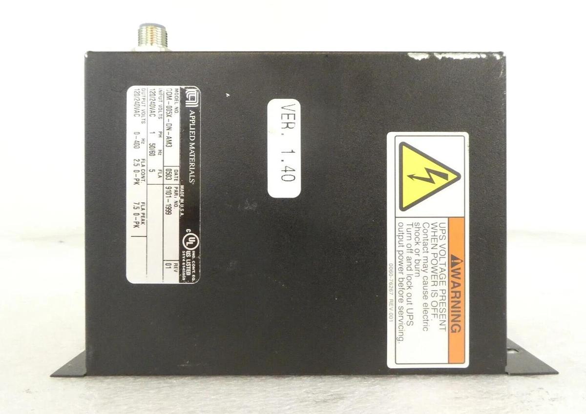 Used AMAT Applied Materials 9101-1999 ElectroCraft Drive DDM-005X-DN-AM3 Working