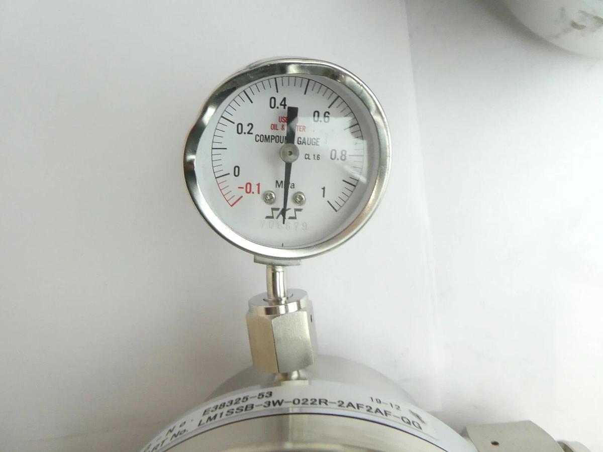 Used Yutaka LM1SSB-3W-022R-2AF2AF-QG Pressure Regulator LM1 Series Lot of 5 As-Is