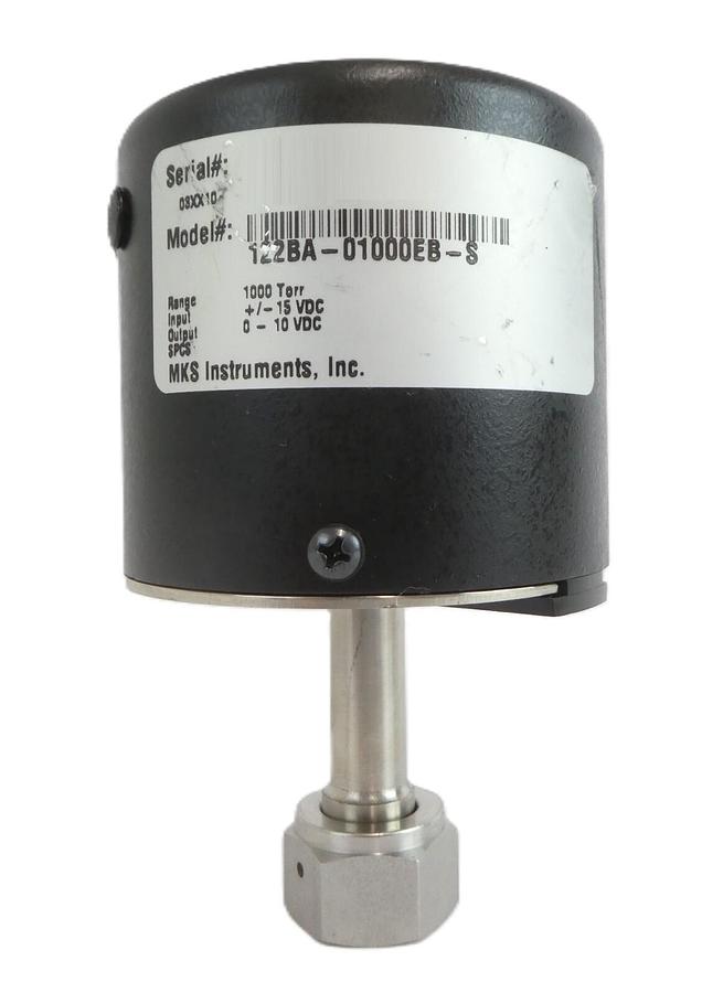 Used MKS Instruments 122BA-01000EB-S Baratron Pressure Transducer Type 122 Working