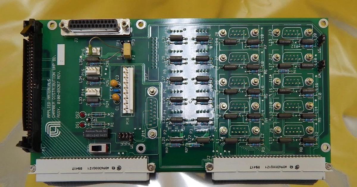 Used AMAT Applied Materials 0100-09267 Chamber Distribution UHP PCB P5000 Working