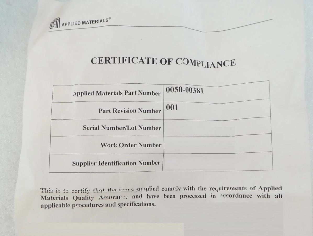 AMAT Applied Materials 0050-00381 Foreline Bellows with TC and Helium Dump New