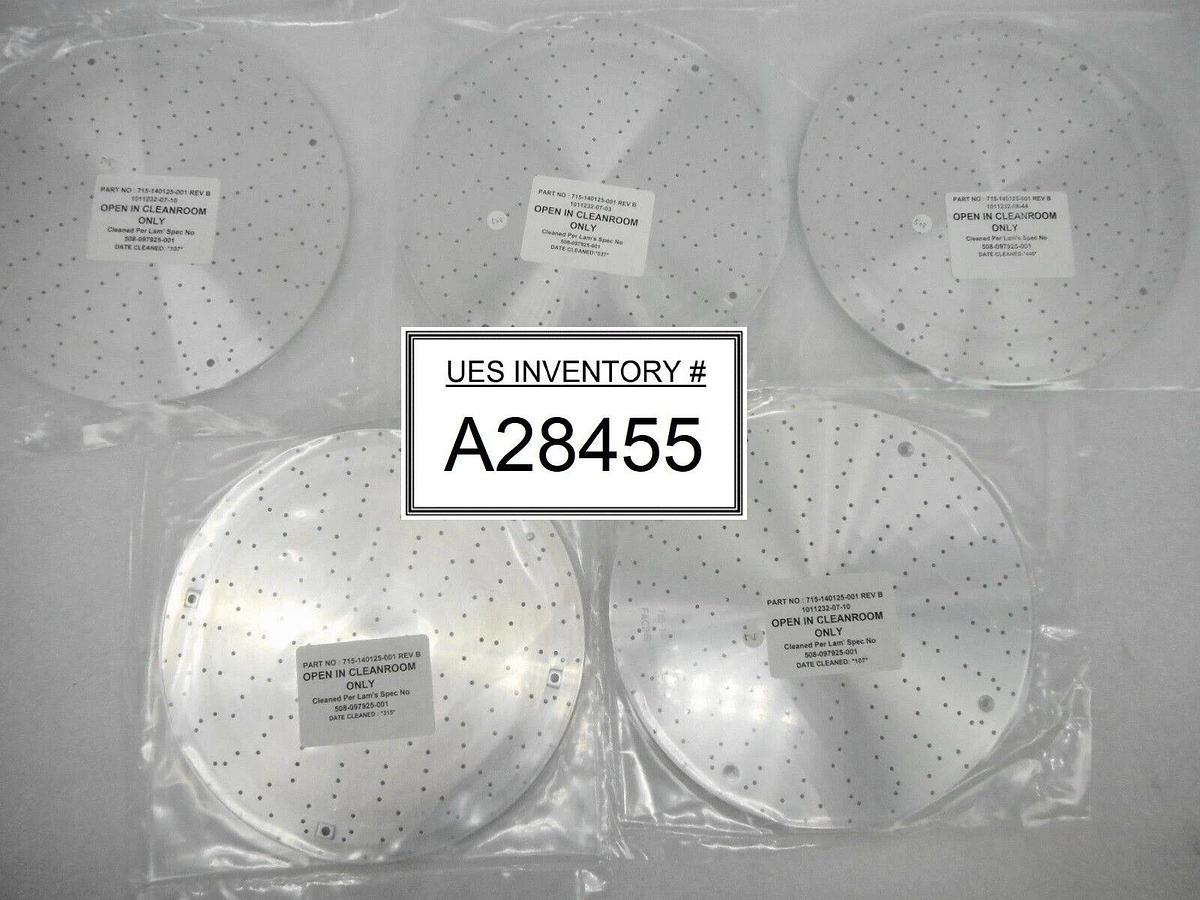 Refurbished Lam Research 715-140125-001 Lower Baffle Plate Reseller Lot of 5 OEM Refurbished
