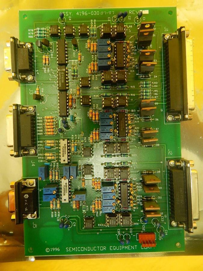 Used Semiconductor Equipment Corp 4196-030 Amplifier PCB Board 410 Bonder Used