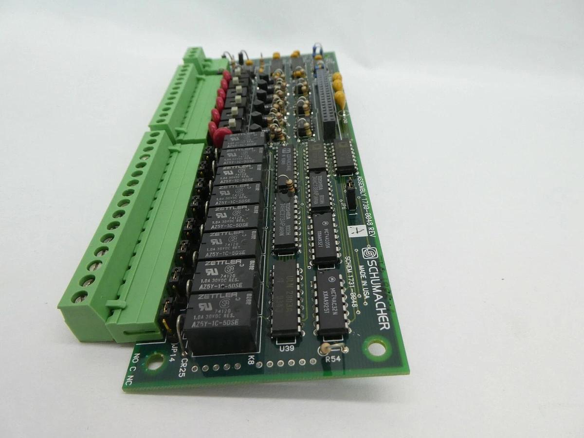 Used Schumacher 1730-0048 Interface Relay Switch Board PCB Working Surplus