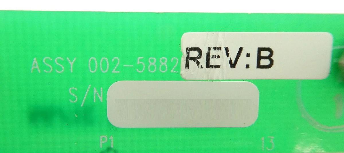 Used Brooks 002-5882-03 Interconnect Sensor PCB Rev. B Novellus 27-123555-00 Surplus