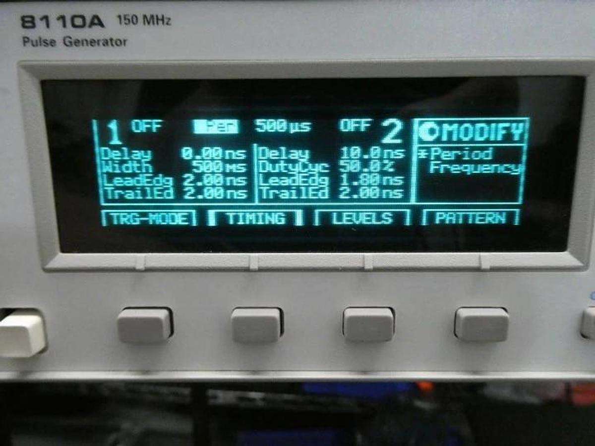 Used Agilent Technologies 8110A 150 MHz Pulse Generator w/Option UN2 Working Surplus