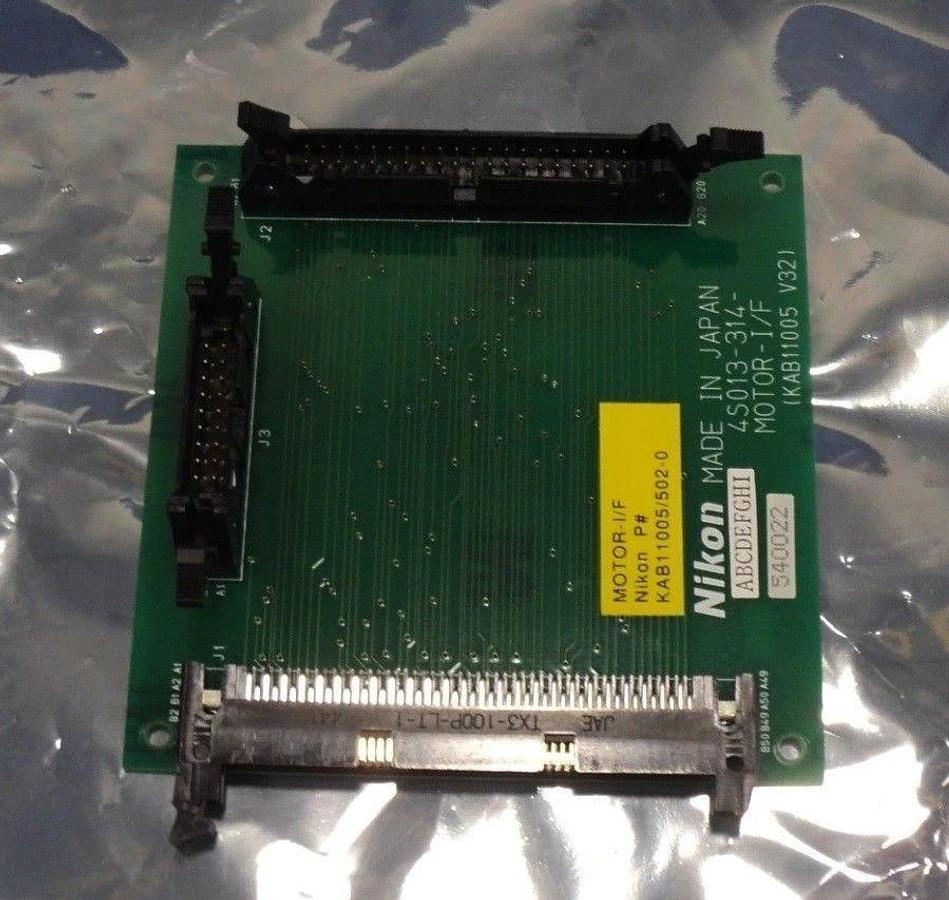 Used Nikon 4S013-314 Connector Board PCB MOTOR-I/F KAB11005 Optistation 7 Used