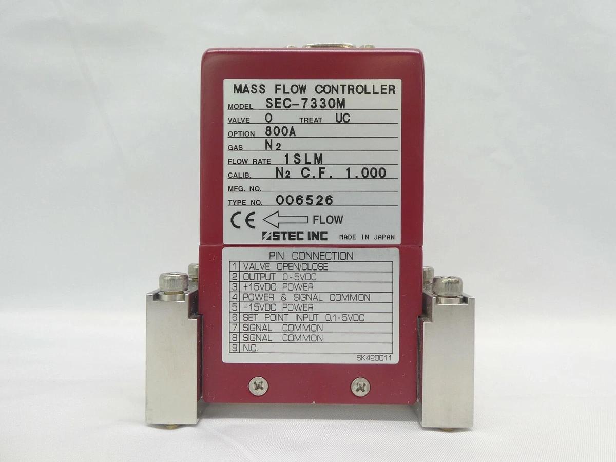 Used STEC SEC-7330M Mass Flow Controller MFC SEC-7330 1 SLM N2 Working Surplus