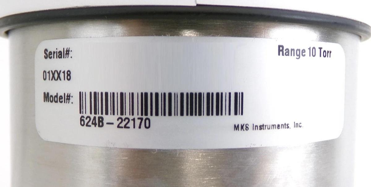 Used MKS Instruments 624B-22170 Baratron Transducer Type 624 Working Spare