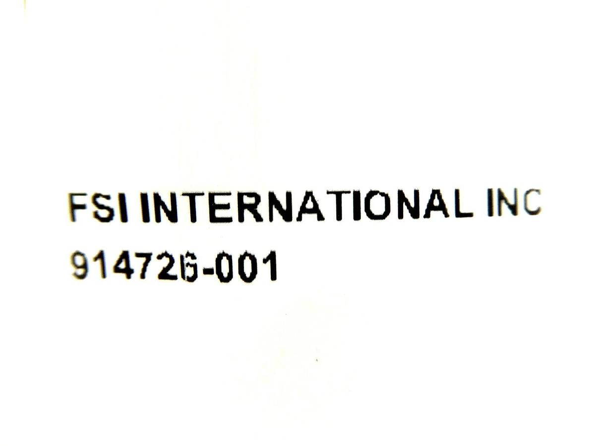 Used FSI International 914726-001 E/P Solenoid Shut Off Assembly Working Surplus