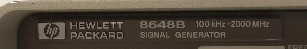 Used Agilent Technologies 8648C Synthesized Signal Generator Option 1E6 1EA Untested