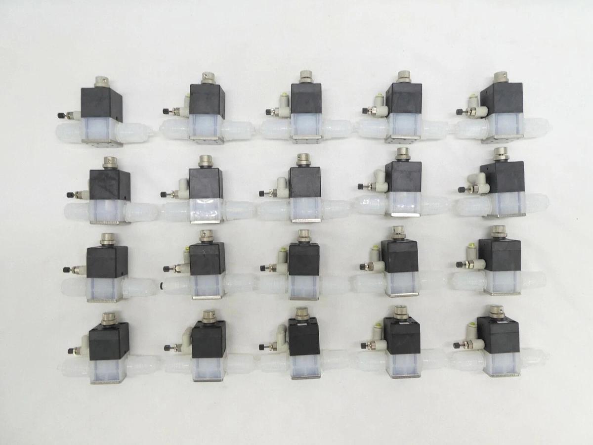 Used Koganei F-AVP125-19W Air Operated Valve F-AVP125 Type Lot of 20 Working Surplus