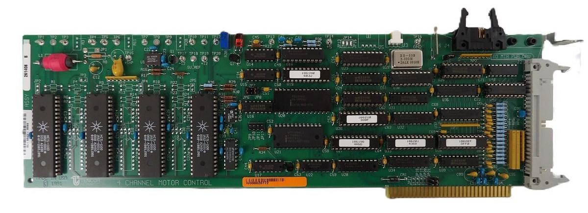 Used Tencor Instruments 261408 4 Channel Motor Control PCB Card KLA-Tencor Working