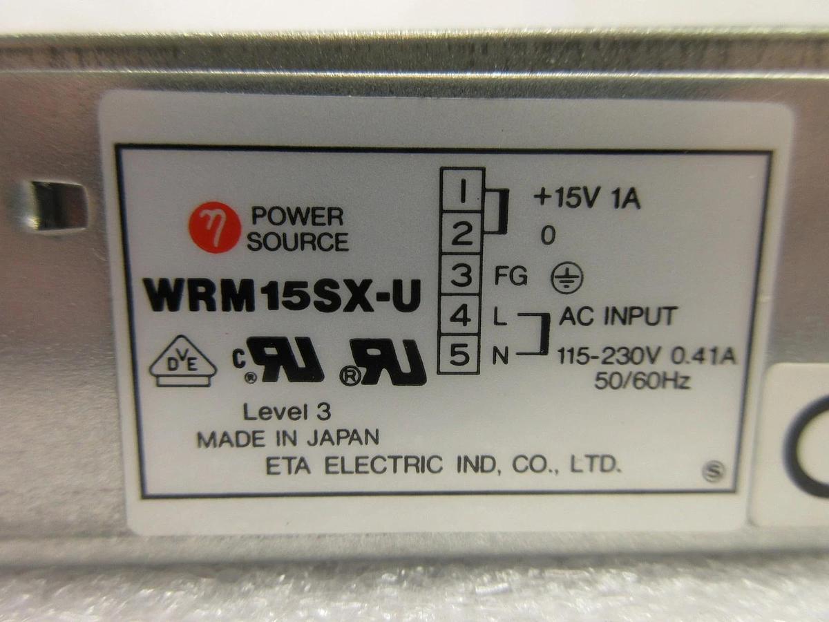 Used ETA Electric WRM15SX-U Power Source Nikon NSR-S205C Step-and-Repeat Used Working