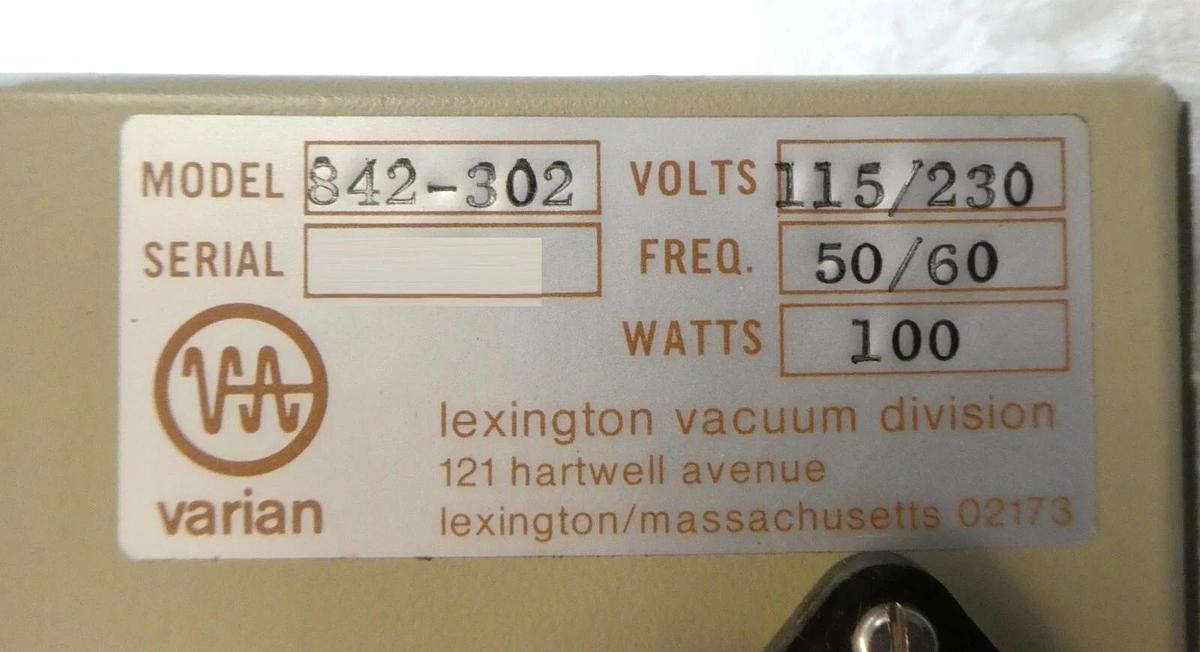 Used Varian 842 Vacuum Ionization Gauge 842 K3132-308 842-302 Lot of 2 Working Spare