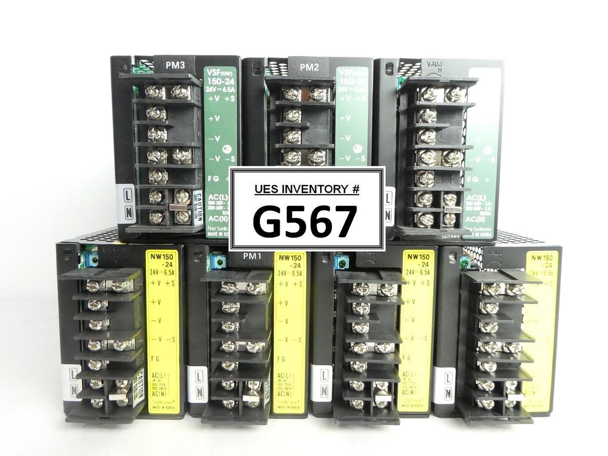 Used Fine Suntronix NW150-24 Power Supply VSF(NW)150-24 Reseller Lot of 7 Used