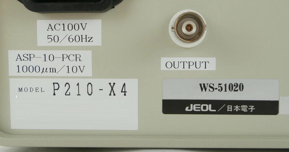 Used JEOL P210-X4 Capacitive Gage Controller ASP-10-PCR WS-51020 JWS-7555S Working