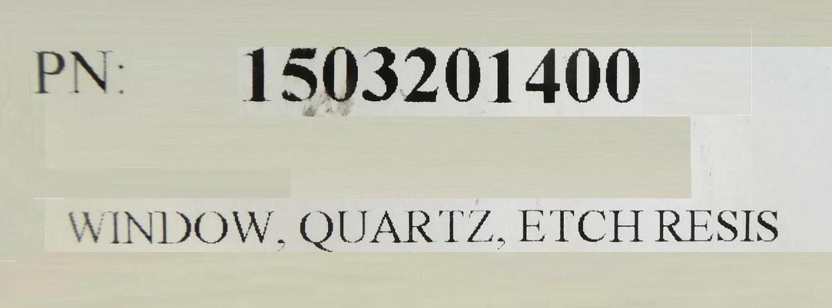 Used Novellus Systems 15-032014-00 Quartz Window Sapphire Coating Cleaned Surplus