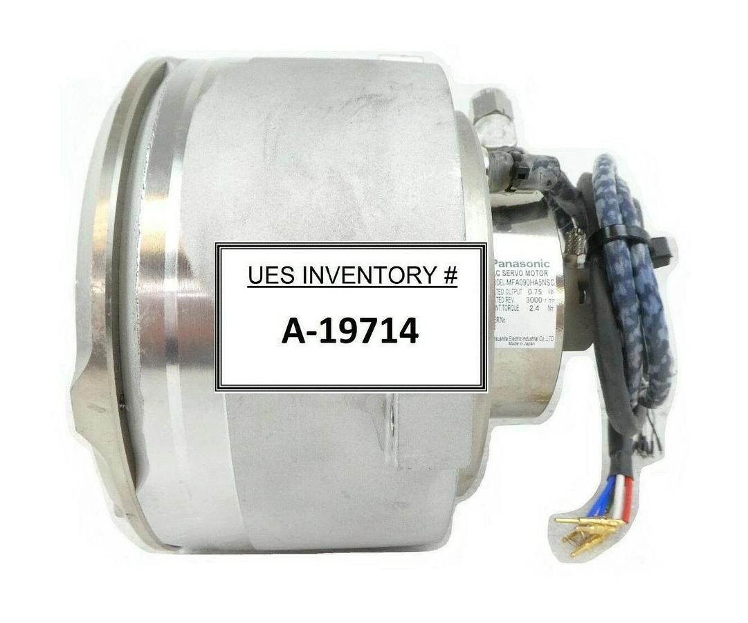 Used Panasonic MFA090HA5NSC AC Servo Motor TEL 5086-403306-12 Lithius No Plug Working