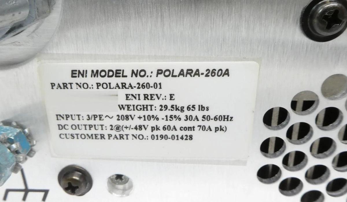 Used POLARA-260A ENI POLARA-260-01 Bipolar Pulsed Supply AMAT 0190-01428 New Surplus