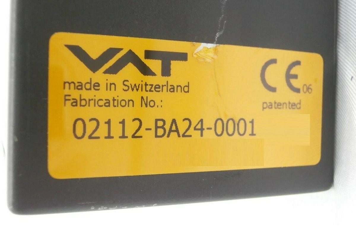 Used VAT 02112-BE24-0001 Rectangular Gate Valve MONOVAT Series 02 Working Spare
