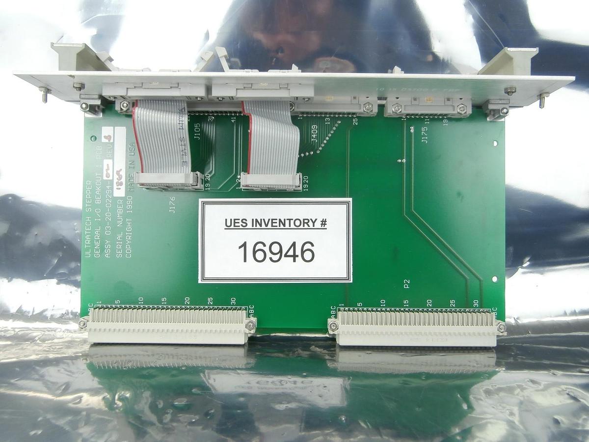 Used Ultratech Stepper 03-20-02294-02 General I/O Breakout 1 PCB Card Used Working
