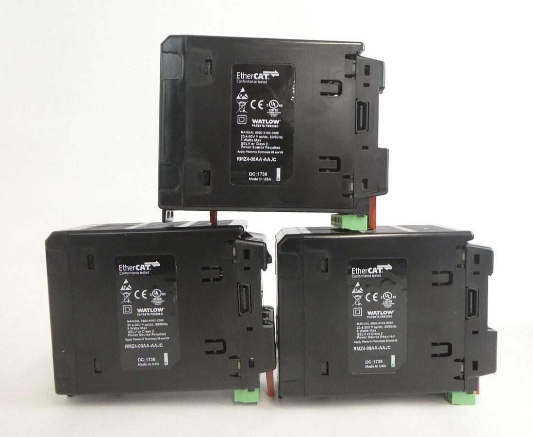 Used Watlow RMZ4-08AA-AAJC EtherCAT Temperature Controller EZ-ZONE Lot of 6 Working