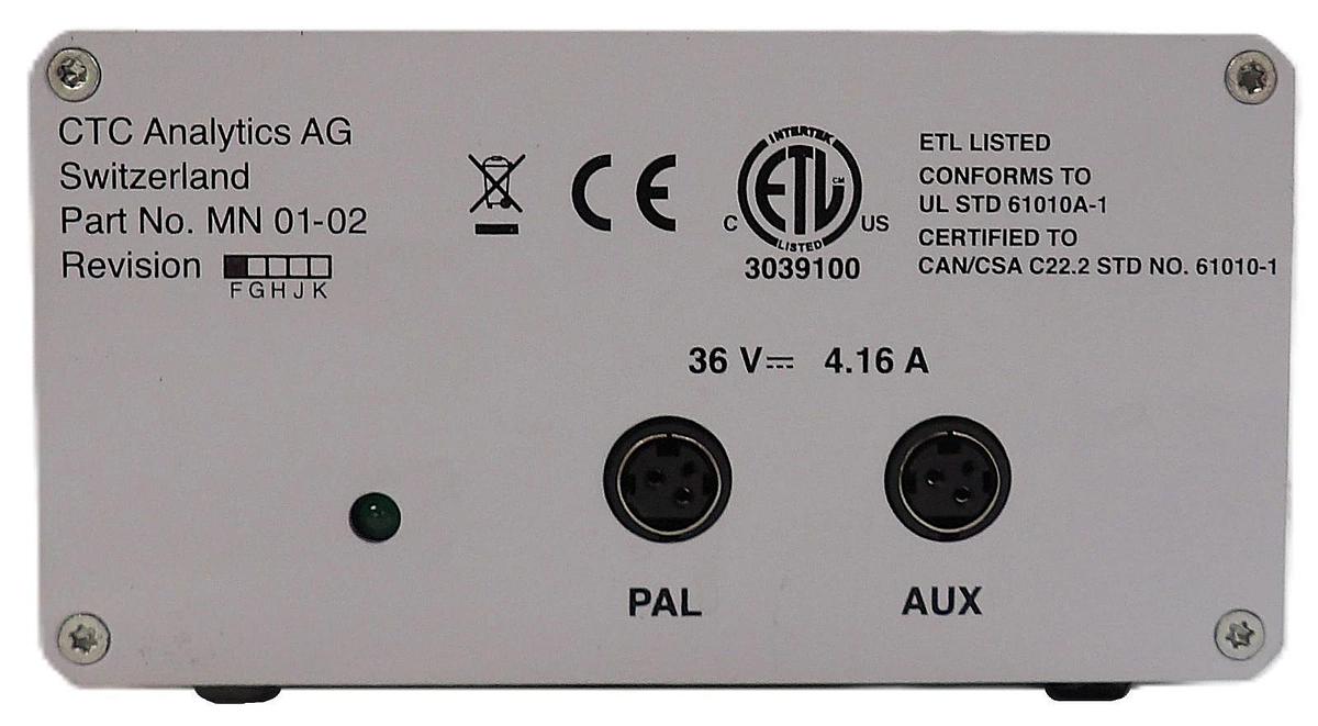 Used CTC Analytics MN 01-02 Autosampler Power Supply Working
