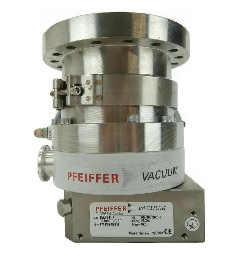 Used TMU 261 P Pfeiffer PM P02 826 H Turbomolecular Pump with Heater Turbo Working