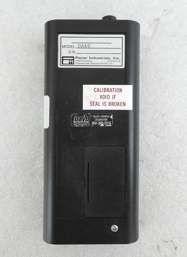 Used Pacer Industries DA40 Digital Rotating Vane Anemometer Set Working Surplus