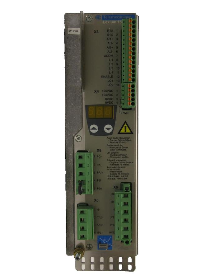 Used Telemecanique LXM15LD21M3 Servo Drive Lexium 15 LP Schneider Square D Working