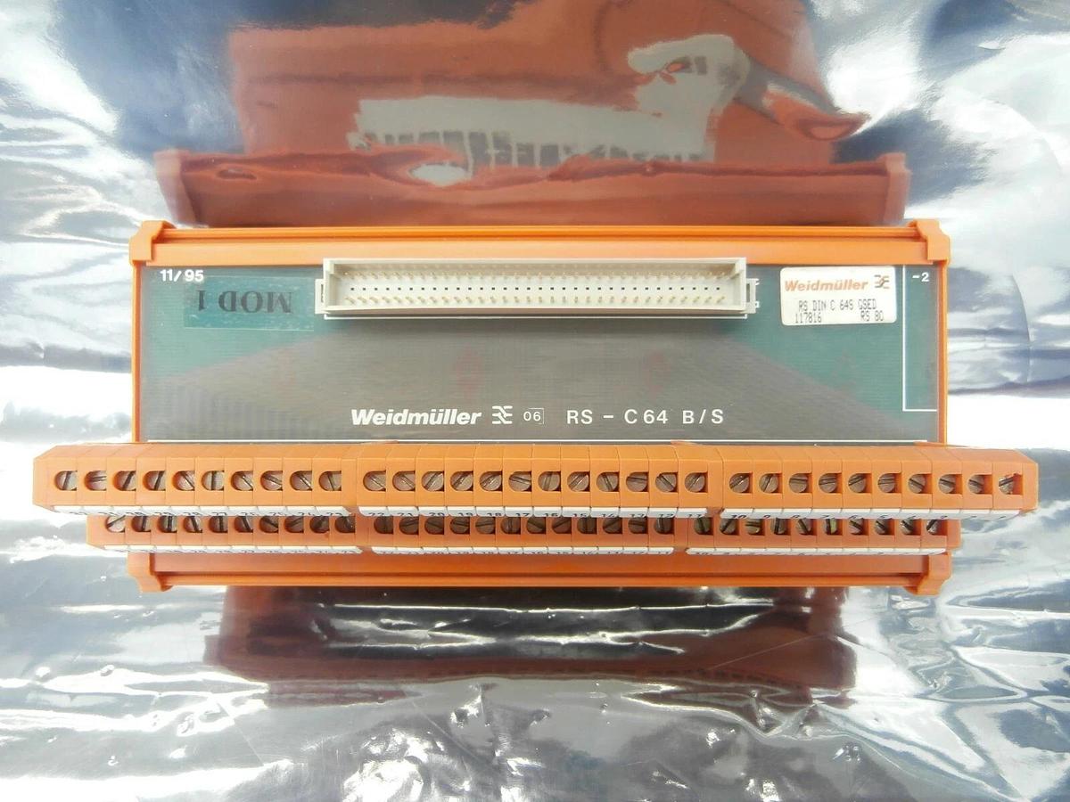 Used Weidmuller 117816 PLC Interface Unit RS-C64 B/S Reseller Lot of 5 Used Working