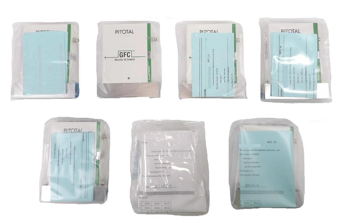Used Pivotal Systems 32-03215 Mass Flow Controller MFC AMAT 0190-64033 Lot of 7 New
