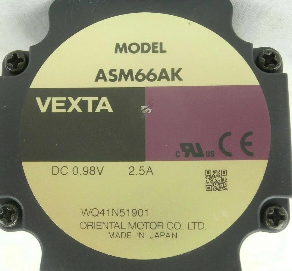 Used Oriental Motor ASM66AK Stepper Motor VEXTA Used Working