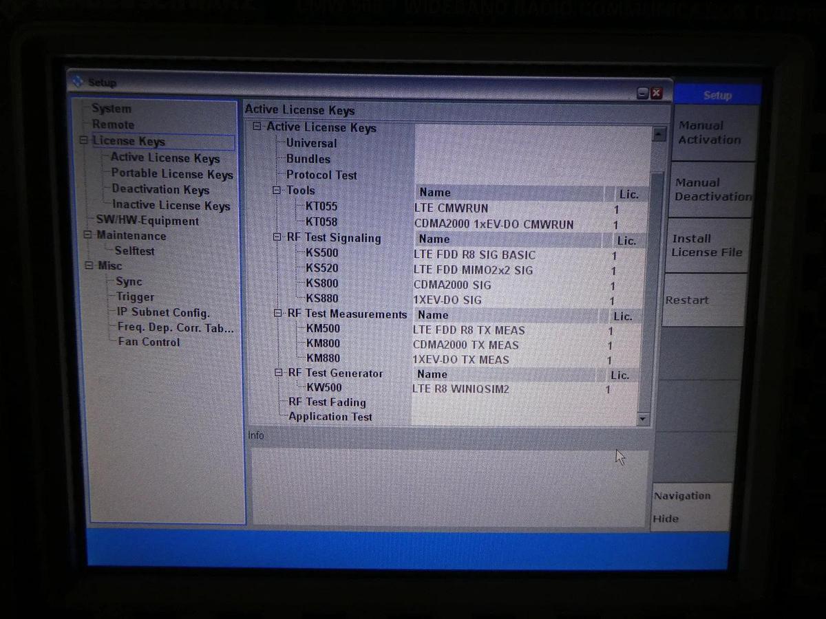 Used Rohde & Schwarz 1201.0002K50 Wideband Radio Comm Tester CMW 500 V 3.7 Non-Signal