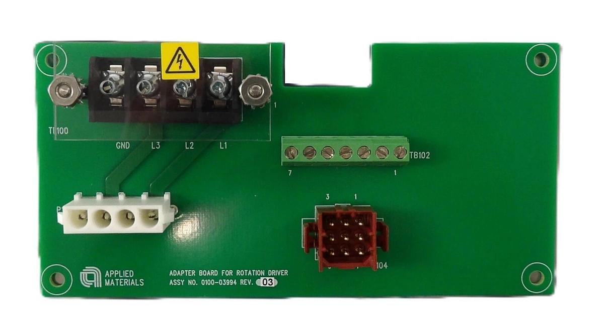 Used AMAT Applied Materials 0100-03994 Adapter Board For Rotation Driver PCB Working