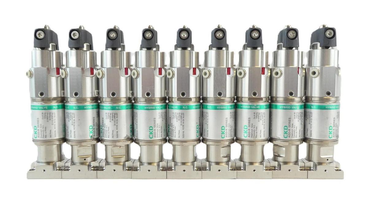 Used CKD Valve MAGD-10R Pneumatic Valve MAGD-10R-AT2 MAGD-10R-AT2-I Reseller Lot of 9