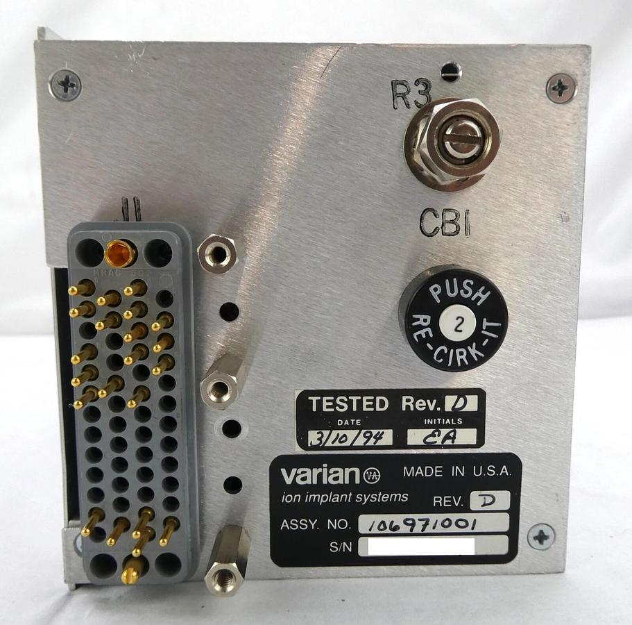 Used Varian Ion Implant Systems 106971001 Extraction Voltage Control Working Surplus