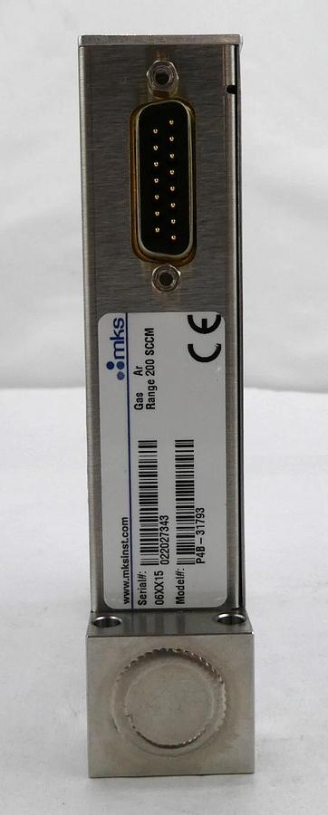 Used MKS Instruments P4B-31793 Mass Flow Controller MFC Ar Lot of 2 Working