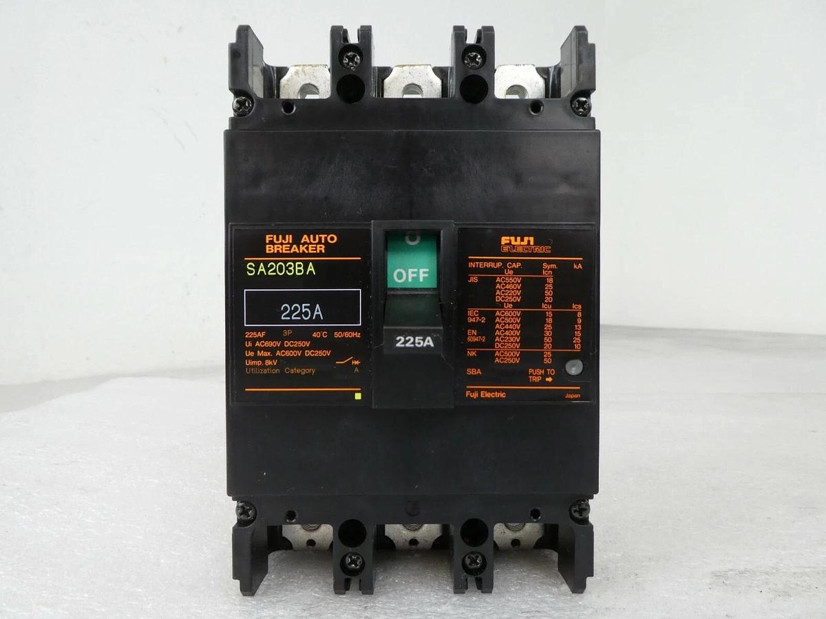 Fuji Electric SA203BA Circuit Breaker Reseller Lot of 3 Mattson 525-09859-00 New