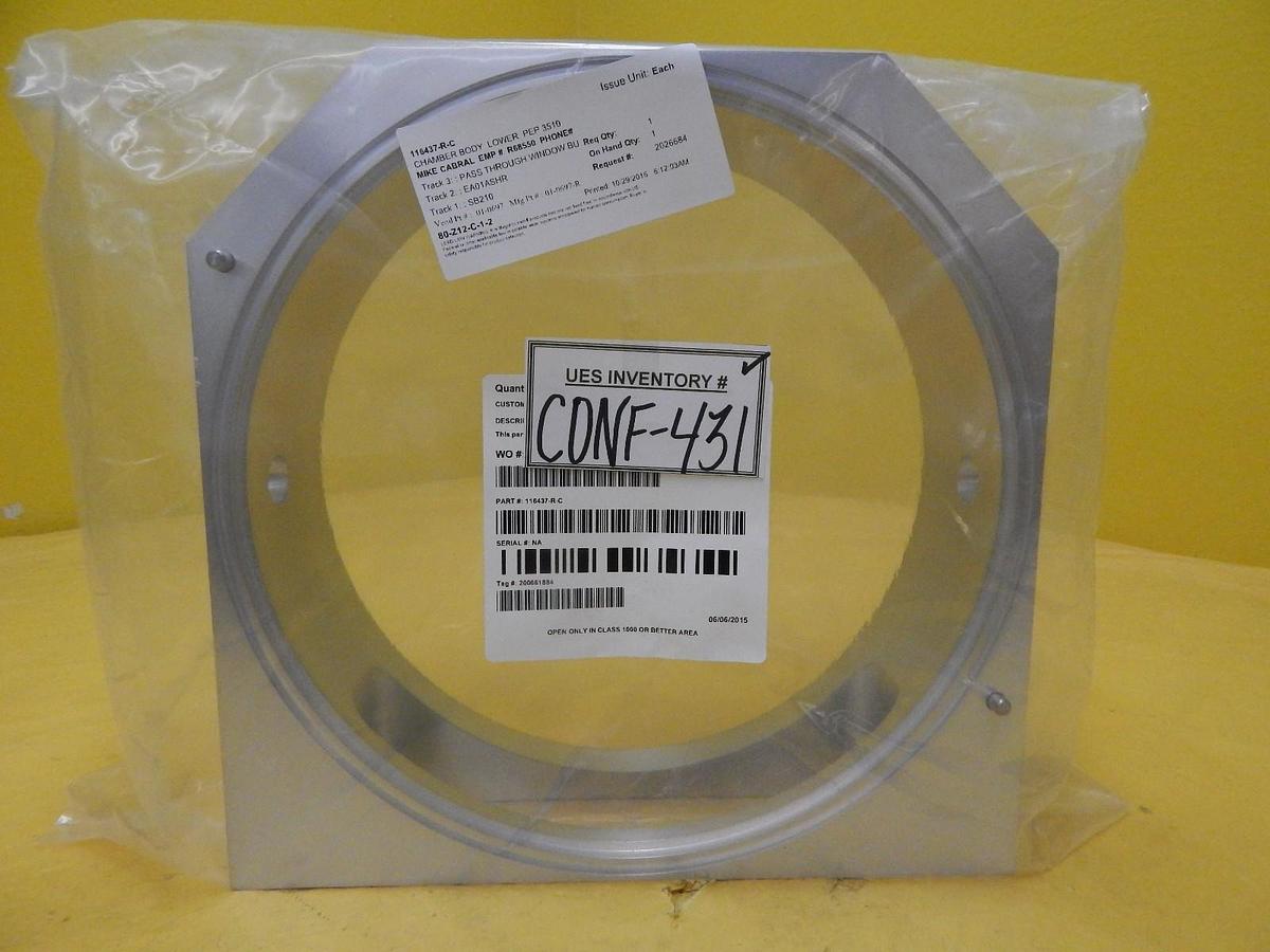 Refurbished Novellus Systems 116437-R-C PEP 3510 Lower Chamber Body Refurbished