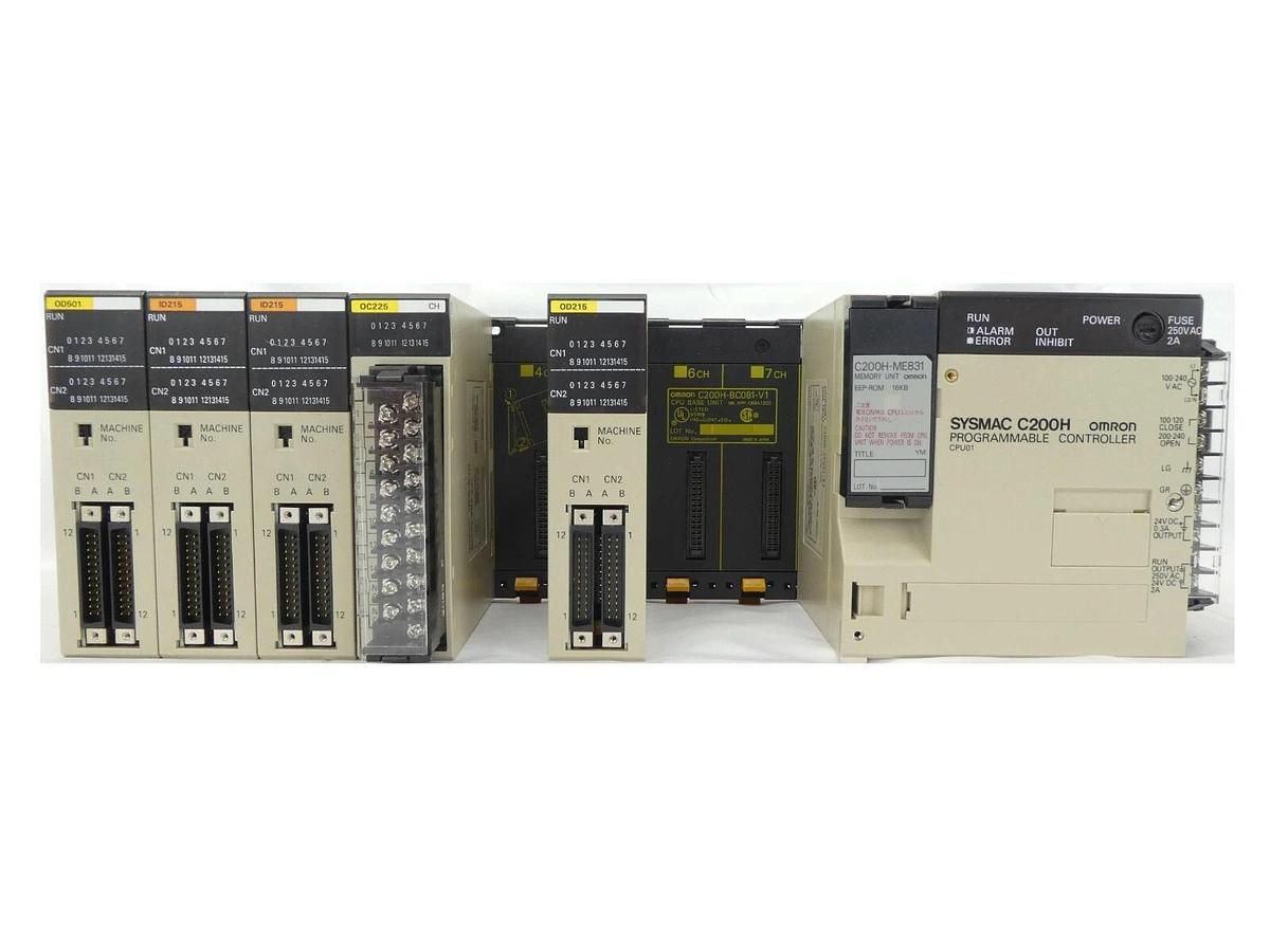 Used Omron C200H Programmable Logic Controller PLC Assembly Sysmac Microbar Trackmate